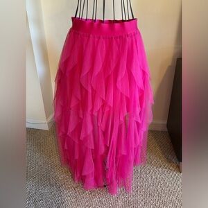 Sincerely Jules Pink Tulle Ruffle Skirt Size L